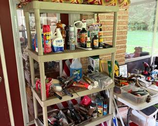 Cushions, cleaners/chemicals, paint supplies