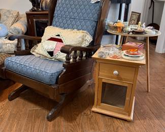 Glider, end table
