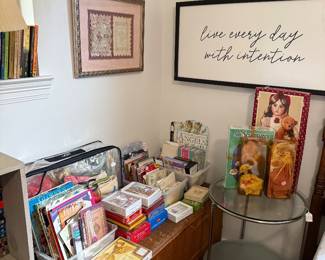 Cards, books, crafting items