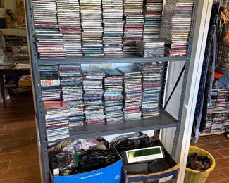 CDs, men’s shoes