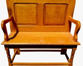Solid Oak Bench