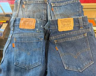 Vintage Levi's 305 Orange Tab Jeans 1970's