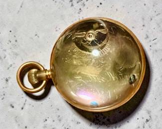 Sheriff Jury Desktop Pocket Watch- Third Panel February Twentieth 1900, Given to Captain Antoine de Reilhe (A. deR.) McNair was a retired U.S. Navy officer and a prominent local figure in Saratoga Springs, New York