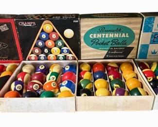 Brunswick Centennial Billiard Balls- Champs Sports / 90s Era - Mid-Century / 1960s–1970s Era - Gold Crown Era / 1970s–1980s 