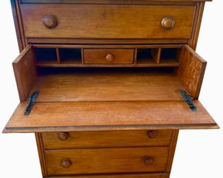 "Chest-O-Lite" Hide-A-Desk Dresser Secretary Combo 1950's