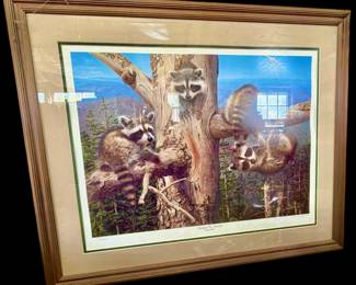 Jay Kemp Looking For Trouble Limited Edition Print 110/5000 32x26 Inch Framed