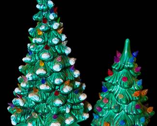 Vintage Ceramic Christmas trees