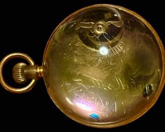 Sheriff Jury Desktop Pocket Watch- Third Panel February Twentieth 1900, Given to Captain Antoine de Reilhe (A. deR.) McNair was a retired U.S. Navy officer and a prominent local figure in Saratoga Springs, New York
