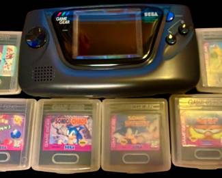 SEGA Game Gear Handheld System - Black with 6 Games