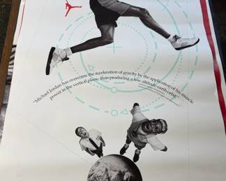 990 Nike Air Jordan "Gravity" promotional poster (frequently titled "Low Altitude Earth Orbit" or "Earth Orbit"