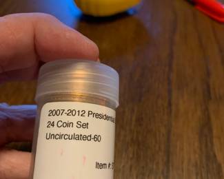 #140	2007 - 2012 $1 Presidental Coins - uncirculated - set of 24	 $30.00 