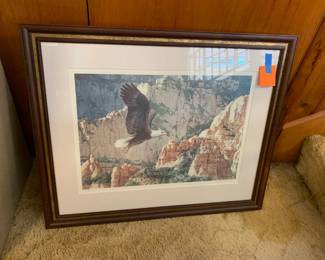 #119	Reagan Word Print of Eagle - 1980 Signed Print 197/1000	 $100.00 
