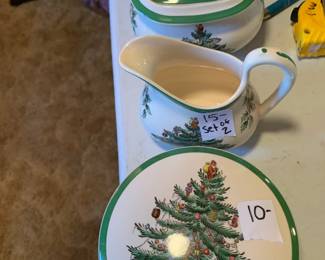 #133	Set of 3 spode Sugar, Creamer and Candy Dish	 $25.00 