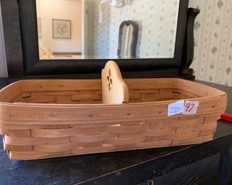 #097	1988 Longaberger Basket w/divider	 $20.00 