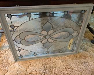 #067	Hanging Stained Glass Look Frame - 20x16	 $25.00 