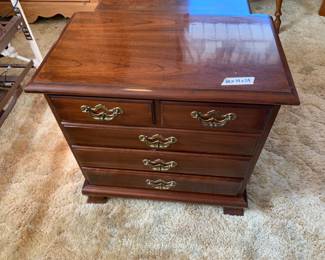 #111	Thomasville Bedside Table w/4 drawers - 24x14x24	 $120.00 
