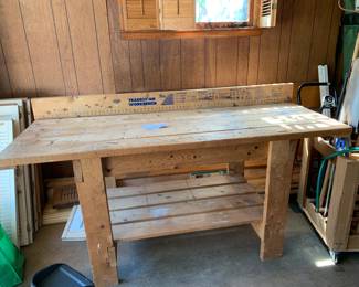 #038	Tradesman Wood Work Bench - 72x28x30	 $75.00 