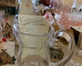 #163	4" Waterford Crystal Creamer	 $20.00 