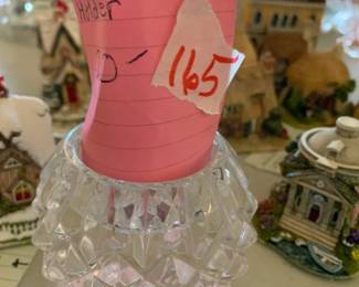#165	2.75" Waterford Crystal Candle Holder	 $20.00 