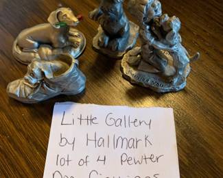 #120	Set of 4 Dog Figurines - Little Gallery by Hallmark	 $30.00 