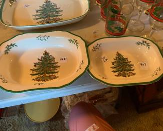 #145	Set of 2 Spode Serving Dishes - 9x7 and 8x11 	 $30.00 