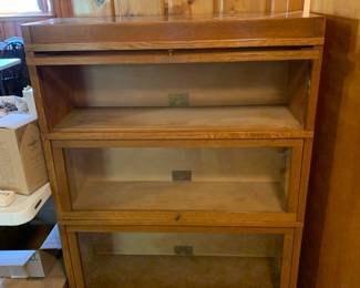 #019	Globe-Wernicke Barrister Sectional Bookcase w/3 layers - 34x12x50	 $400.00 