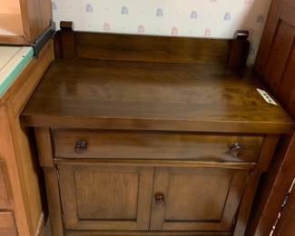 #025	Wood Small Sideboard w/1 drawer and 2 doors - 30x18x35 - Hand Dovetailed	 $100.00 