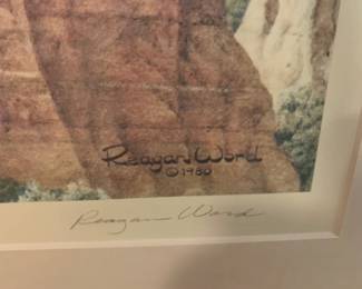 #119	Reagan Word Print of Eagle - 1980 Signed Print 197/1000	 $100.00 