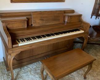 #058	Studio Piano w/Stool 	 $75.00   You Move