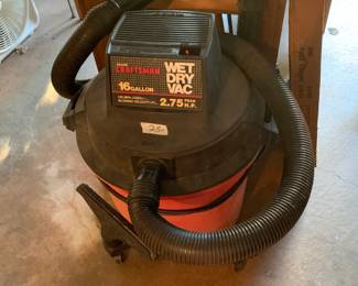#180	Sears Craftsman 16 Gallon Wet/Dry Vac	 $25.00 