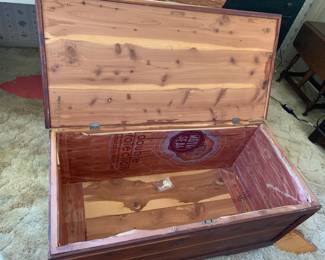 #108	Cedar Chest - no tray no liner - 44x21x19	 $75.00 