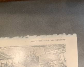 #081	Pen and Ink Prints - set of 3 - Big Springs, First Courthouse and Huntsville Female College	 $75.00 