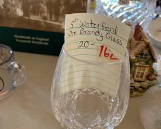 #162	5" Waterford Small brandy glass	 $20.00 