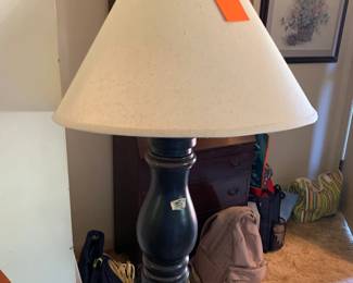#069	Heavy Dark Brown Lamp - 35" Tall	 $35.00 