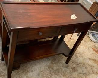 #080	Wood Sofa Table w/2 drawers - 34x13x30	 $75.00 