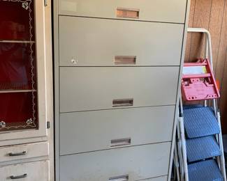 #040	Hon 6 Drawers Lateral Filing Cabinet w/pull-down Drawers - 36x17x76	 $100.00 