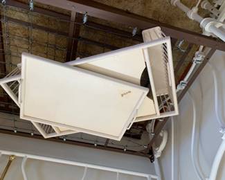 #116	White painted wood Tray Table - 30x17x8	 $30.00 
