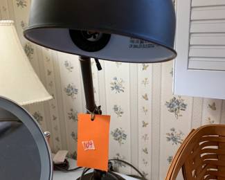 #104	Metal Desk Lamp - Oil Bronze w/adjustable Shade	 $20.00 