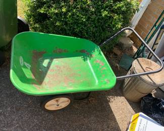 #048	Metal 2 wheelbarrow by MTD	 $30.00 