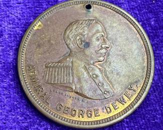 1899 admiral Dewey advertising medal
