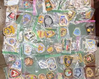 Collection of 55 police patches