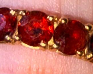 Several pieces of jewelry including 14 karat, gold and ruby ring