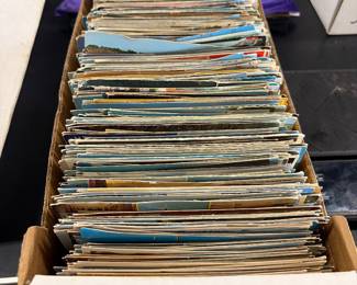Huge box of 1940s to the 1960s postcards