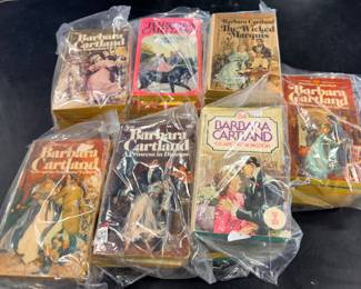 Vintage Barbara Cartland novels