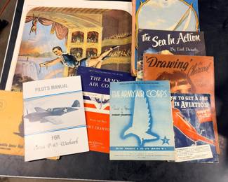 Collection of air, core related and other paper ephemera