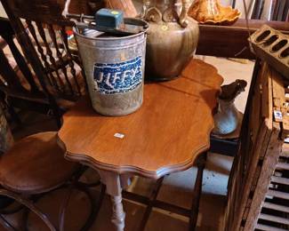 Vintage table ice cream churn hand cranked