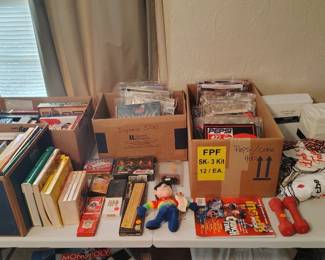 NASCAR memorabilia and books