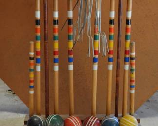 Vintage Croquet Set