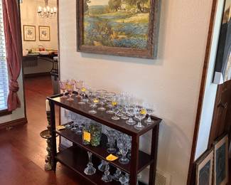 Vintage and crystal glassware