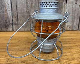 ORANGE Globe Adlake Railroad Lantern